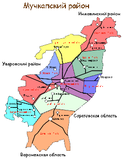 Карта Мучкапского района